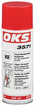 Exemplarische Darstellung: OKS Kettenöl für Lebensmitteltechnik (Spraydose)